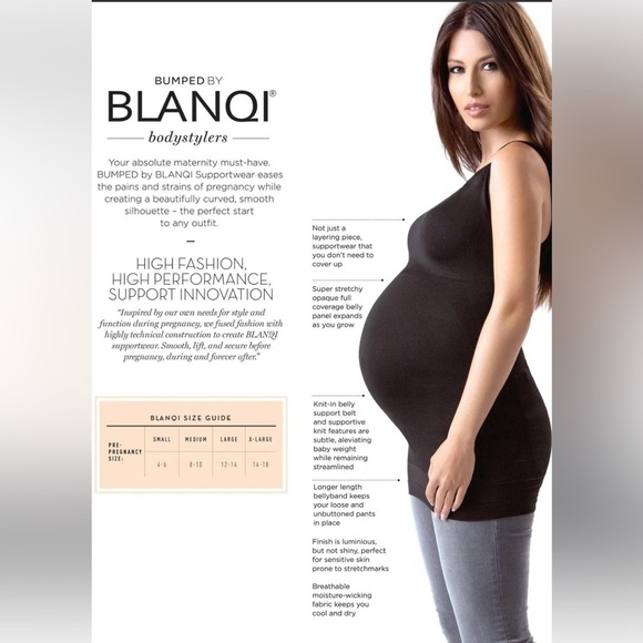 BLANQI Maternity White Tank Top NWOT - Picture 6 of 6